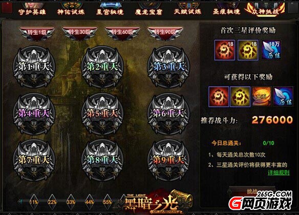 黑暗之光众神挑战副本