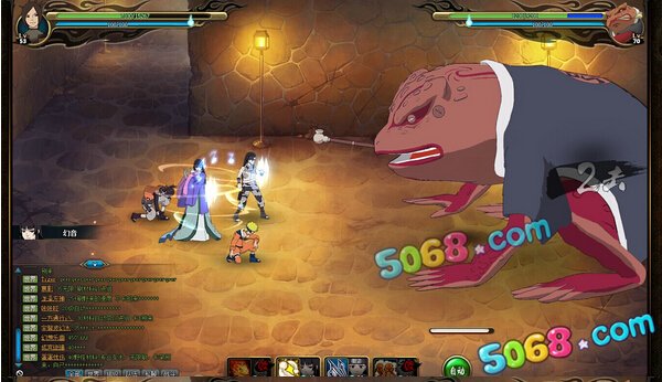 火影忍者OL火主全职业无伤过70层蛤蟆