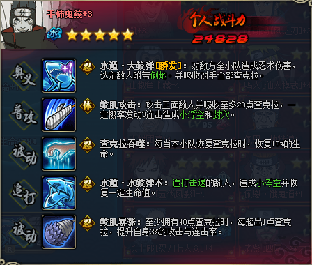 火影忍者ol鬼鲛鼬突破后技能详解及阵容推荐