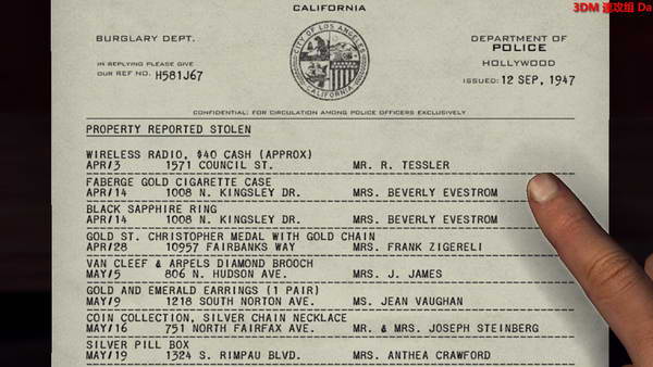 《黑色洛城》图文攻略|L.A. Noire